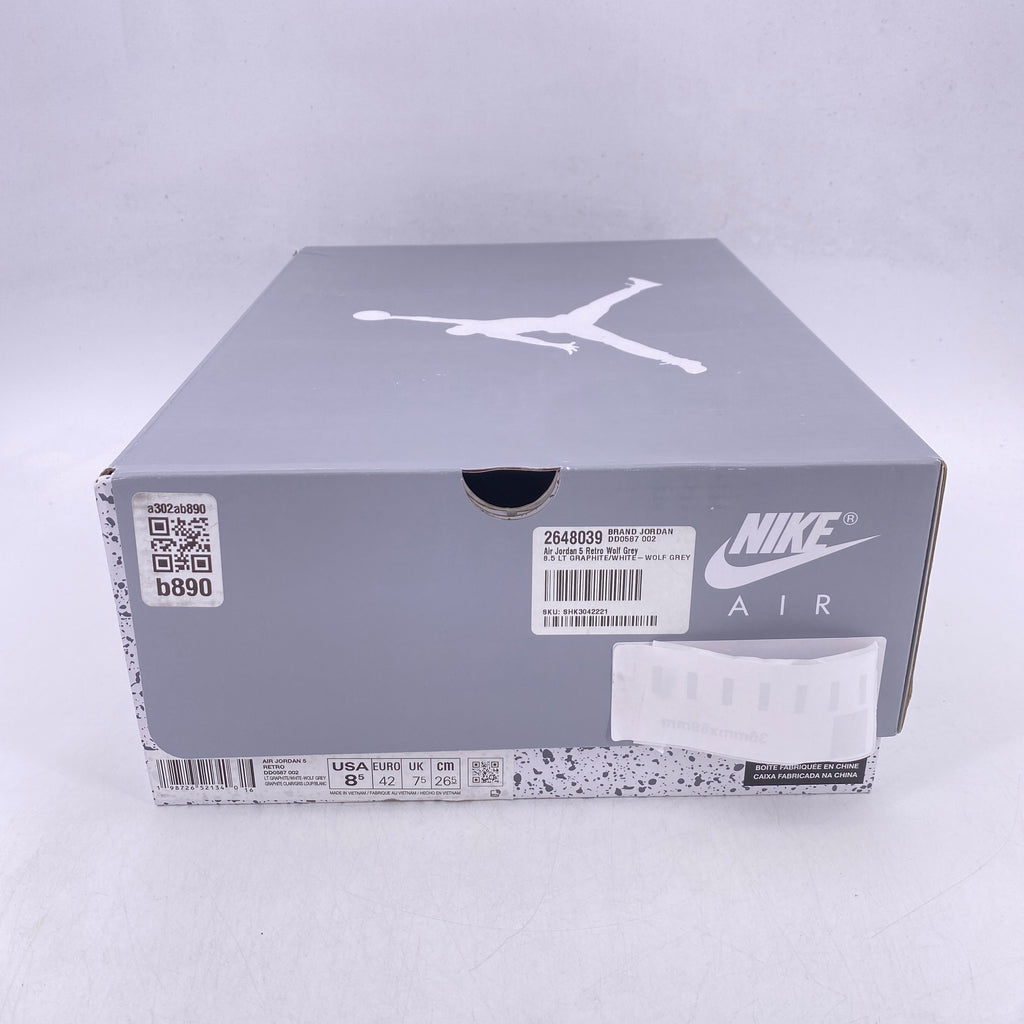 Air Jordan 5 Retro "Wolf Grey" 2026 New Size 8.5