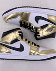 Air Jordan 1 Mid "Metallic Gold" 2020 New Size 8