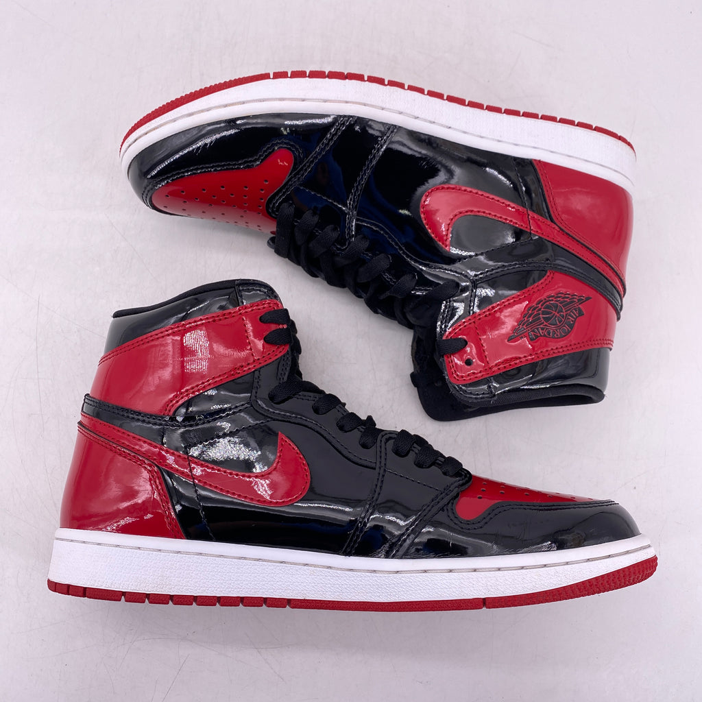 Air Jordan 1 Retro High OG "Patent Bred" 2021 Used Size 9.5