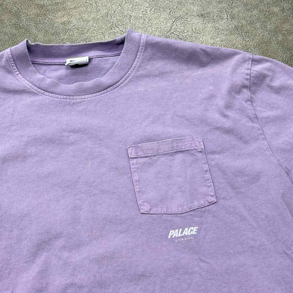 Palace T-Shirt "POCKET LOGO" Purple Used Size XL