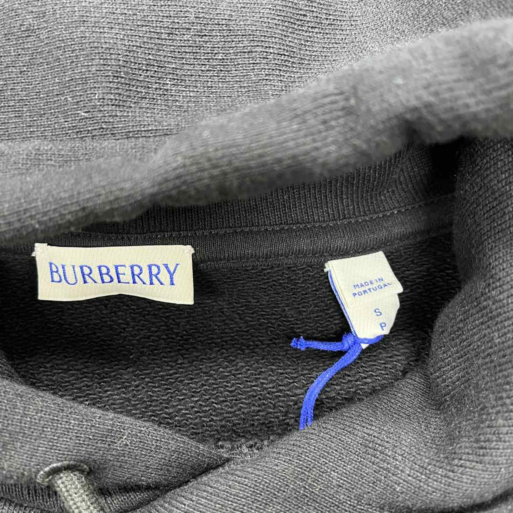 Burberry Hoodie "GOTHIC LOGO" Black New Size S