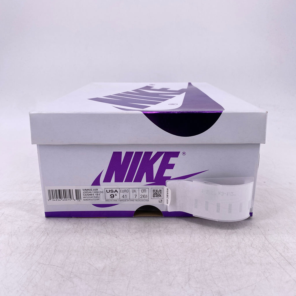 Air Jordan (W) 1 Retro High OG "Court Purple" 2021 New Size 9.5W