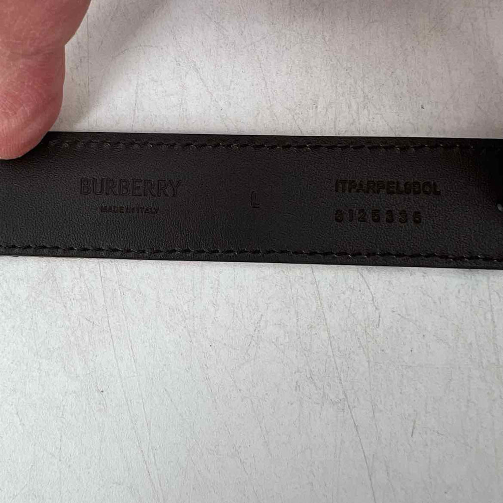 Burberry Belt "REVERSIBLE CHECK RIDER BEIGE" New Sand Size L