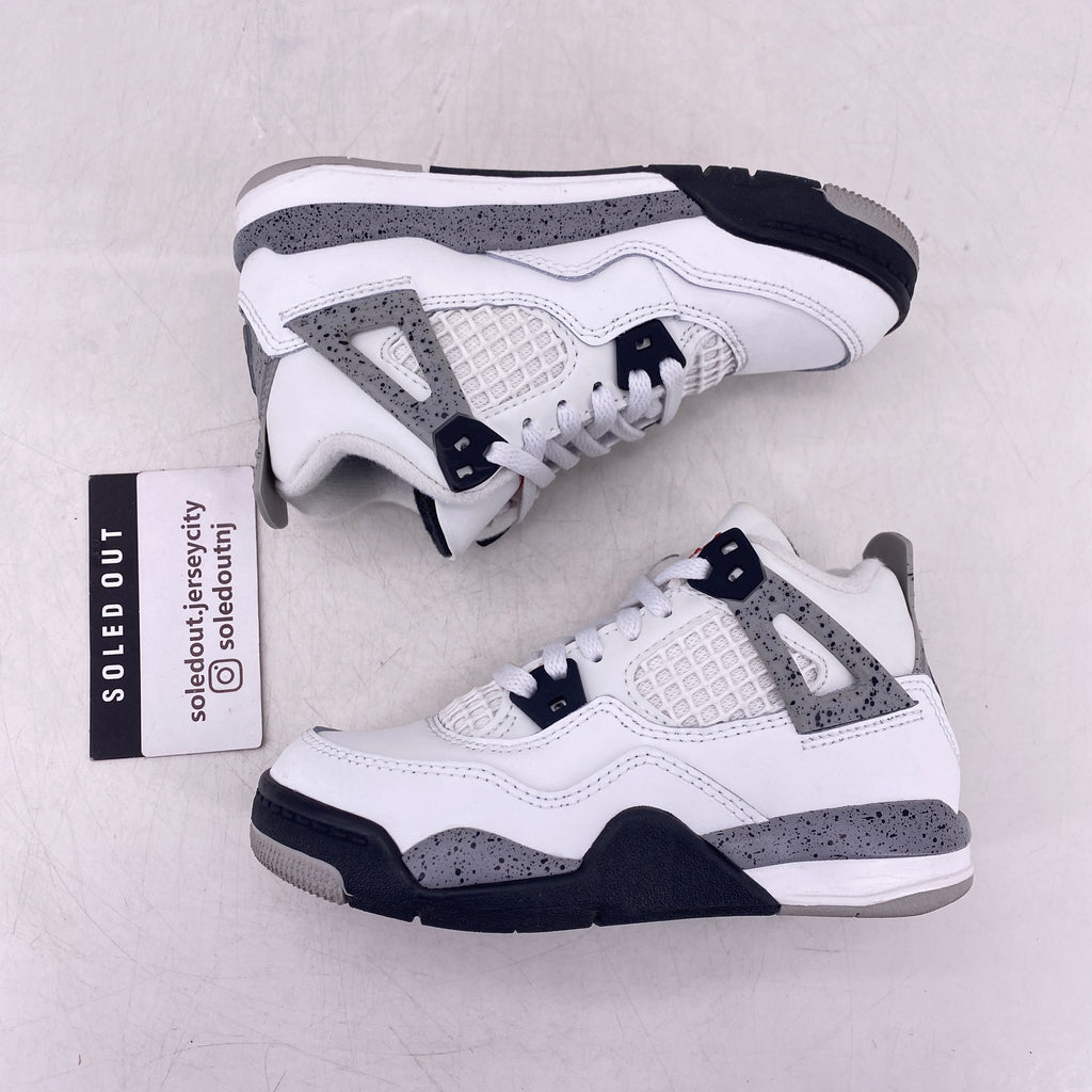 Air Jordan (PS) 4 Retro "White Cement" 2025 Used Size 10.5C