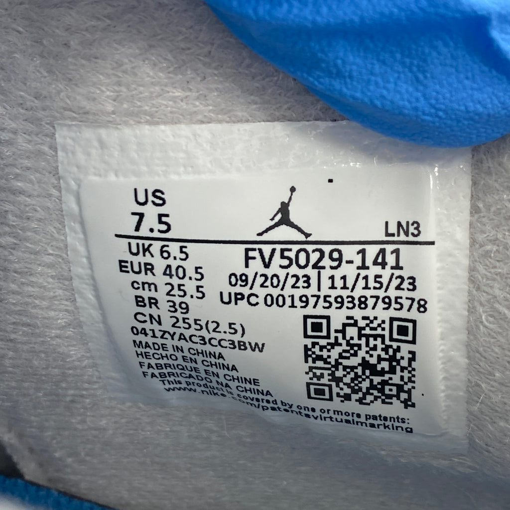 Air Jordan 4 Retro "Military Blue" 2024 New Size 7.5