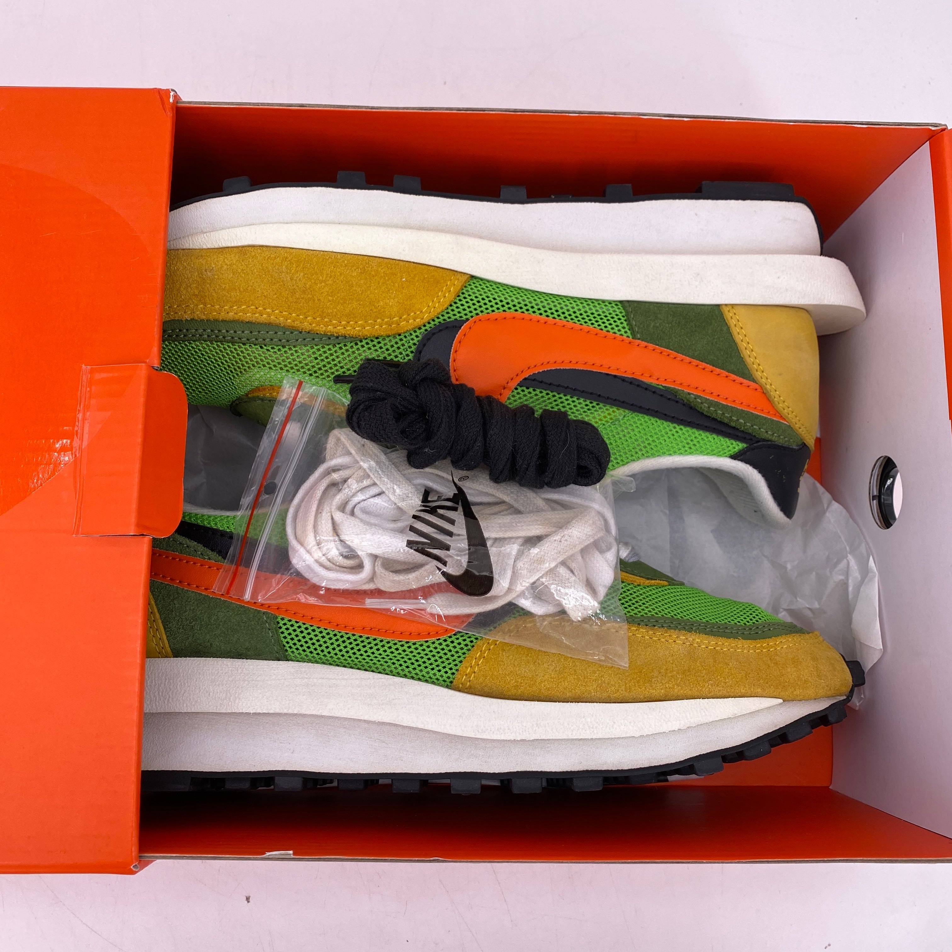 Nike LD WAFFLE / Sacai &quot;Green Gusto&quot; 2019 Used Size 8.5