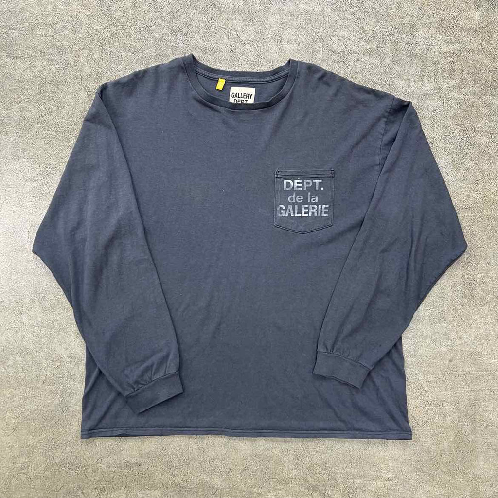 Gallery DEPT. Long Sleeve "LOGO PRINT" Black Used Size XL