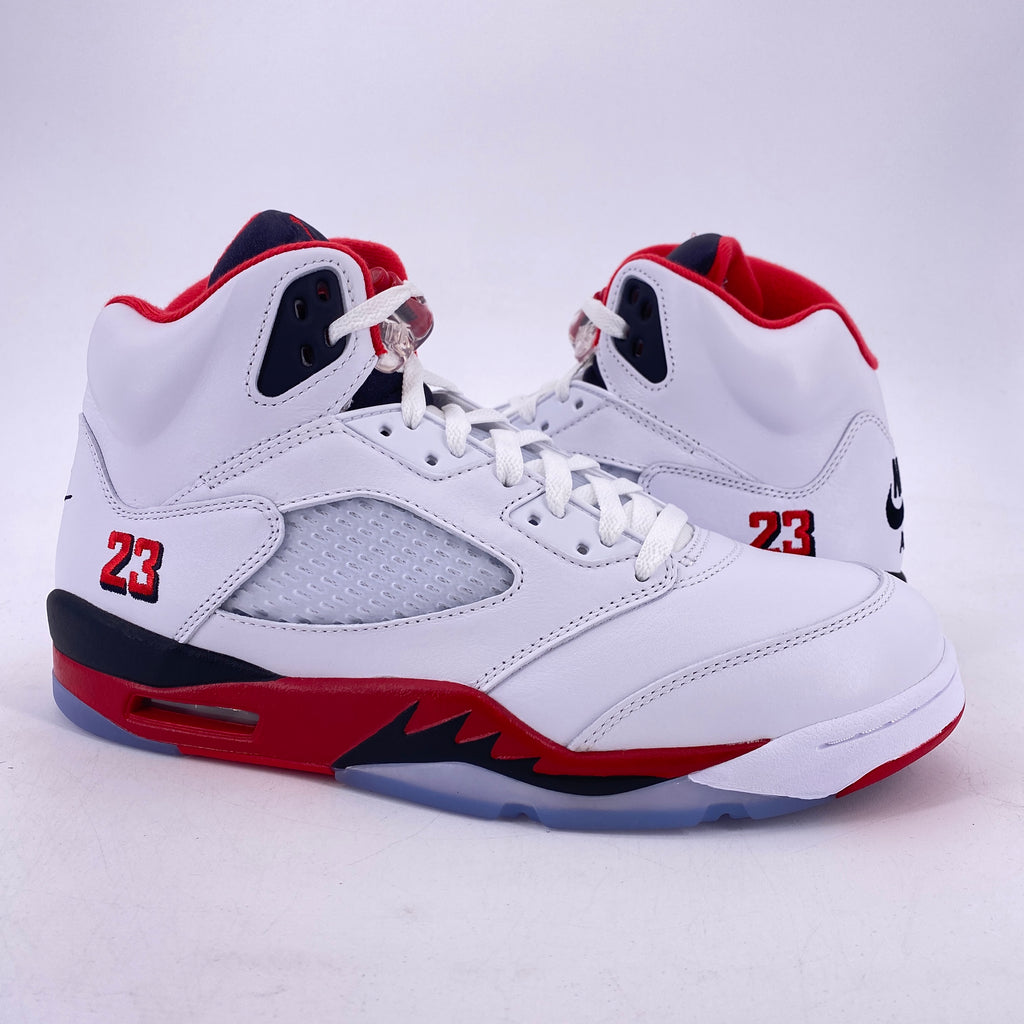 Air Jordan 5 Retro "Fire Red Black Tongue" 2025 New Size 10.5