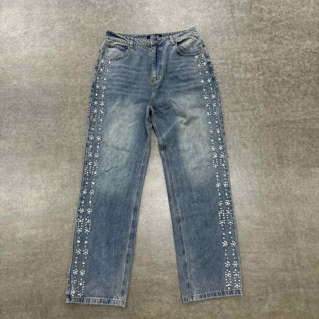 Vale Jeans "RHINESTONE" Blue Used Size 30