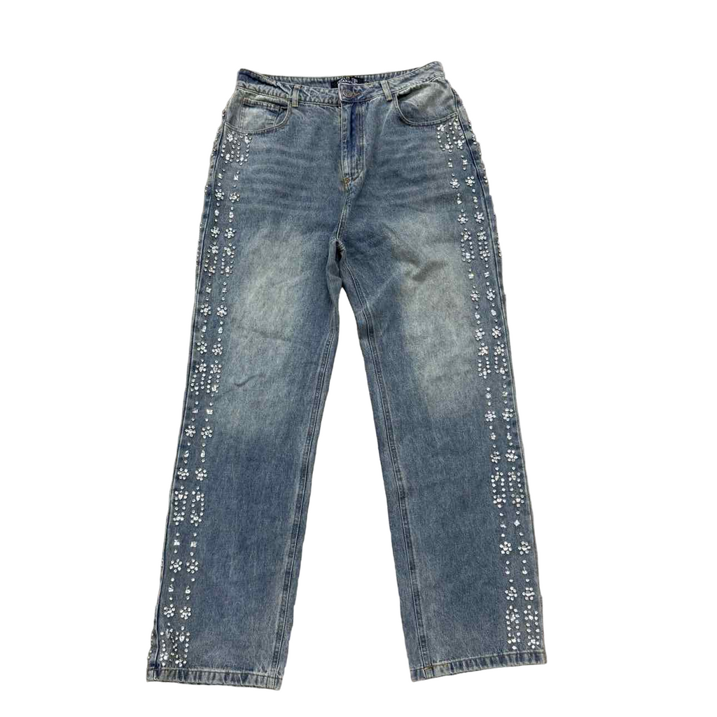 Vale Jeans "RHINESTONE" Blue Used Size 30