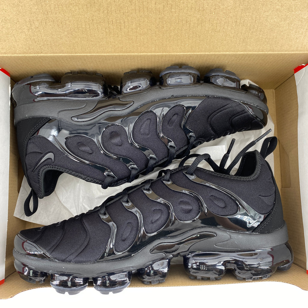 Nike Air Vapormax Plus "TRIPLE BLACK" 2018 New Size 10