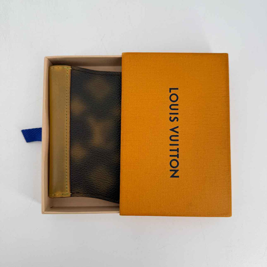 Louis Vuitton Wallet "BLURRY MONOGRAM" Used Brown