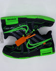 Nike Air Rubber Dunk / OW "Green Strike" 2020 Used Size 10.5