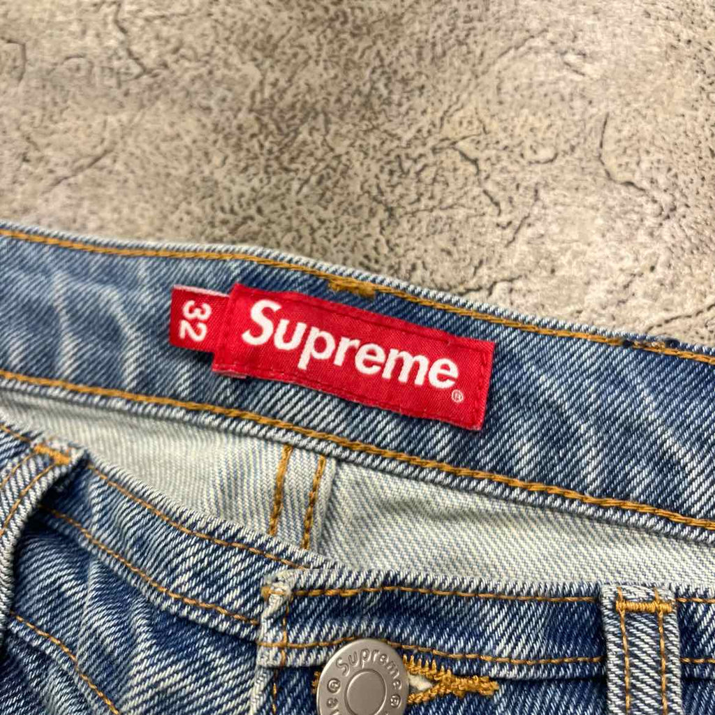Supreme Pant "LAYERED DENIM" Blue Used Size 32