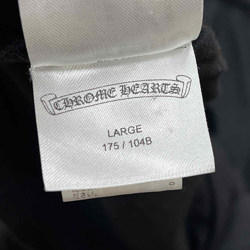 Chrome Hearts T-Shirt "NECK LOGO" Black Used Size L
