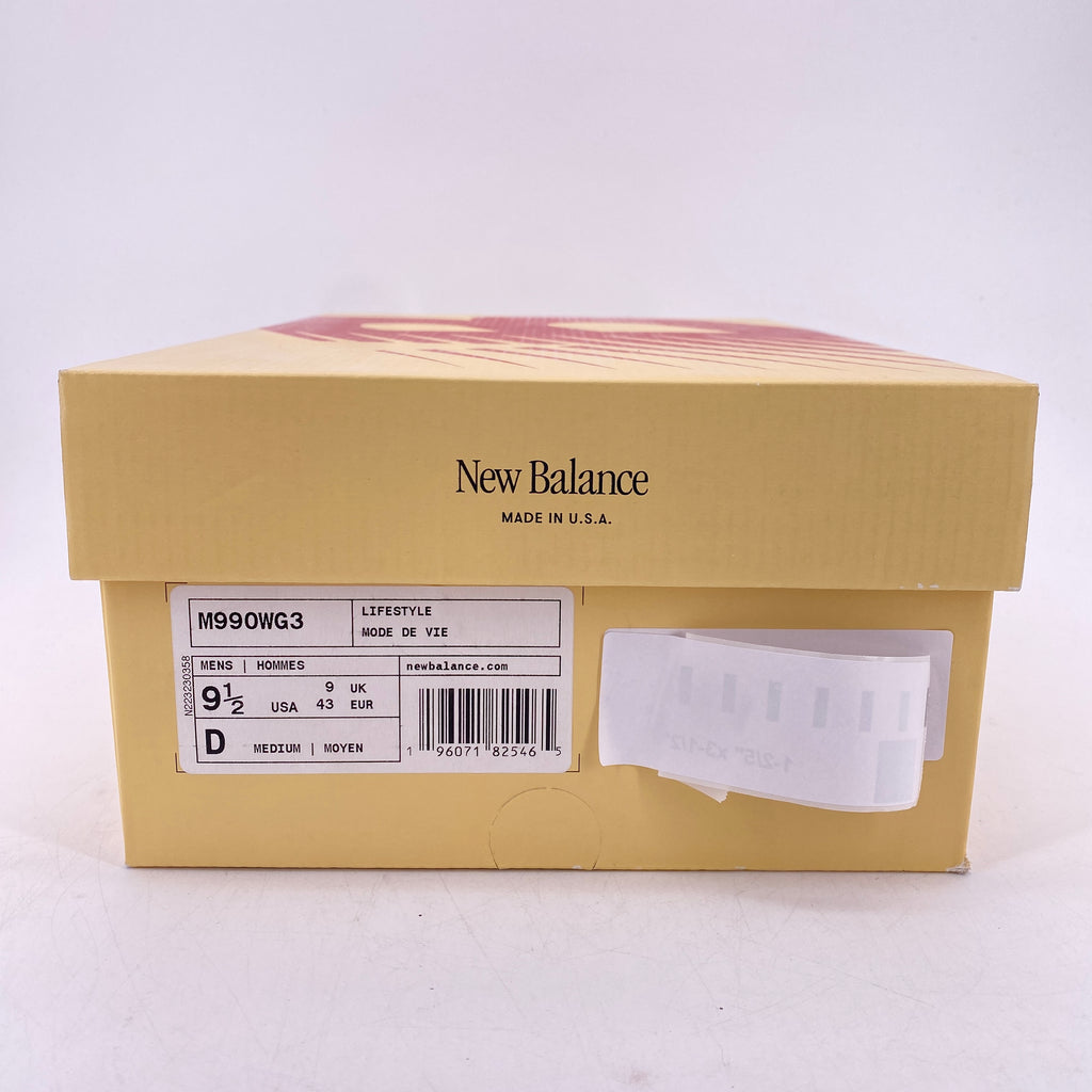 New Balance 990V3 "Miusa Tan Green" 2023 Used Size 9.5