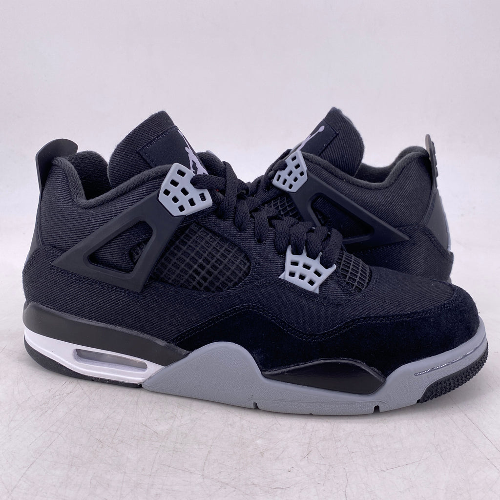 Air Jordan 4 Retro "Black Canvas" 2022 New Size 8