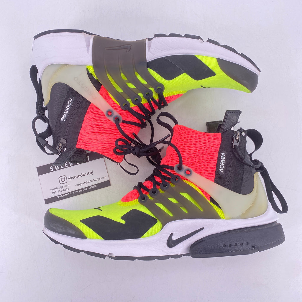 Nike Air Presto Mid "Acronym Volt" 2016 Used Size XXS (7-8)
