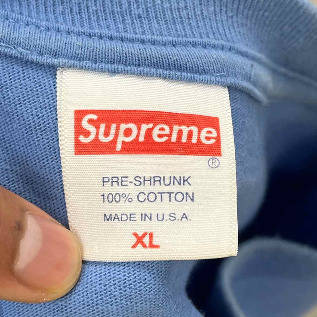 Supreme T-Shirt "ANNA NICOLE SMITH" Royal Blue Used Size XL