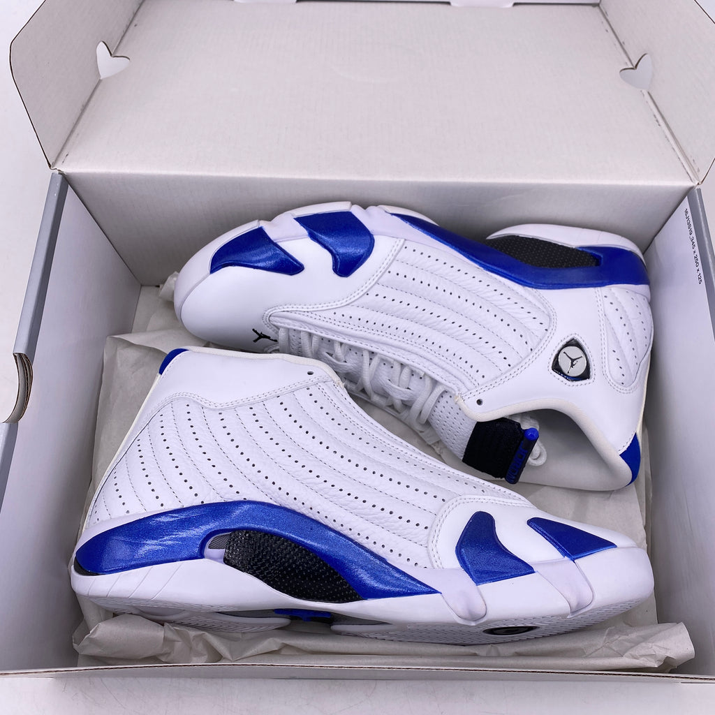 Air Jordan 14 Retro "White Hyper Royal" 2020 New Size 9.5