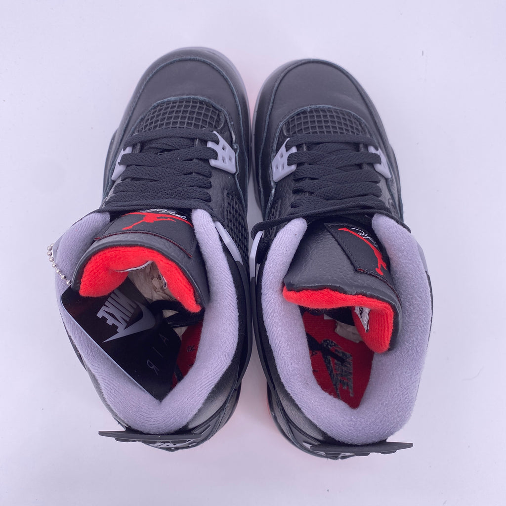 Air Jordan (GS) 4 Retro "Bred Reimagined" 2024 New Size 5.5Y
