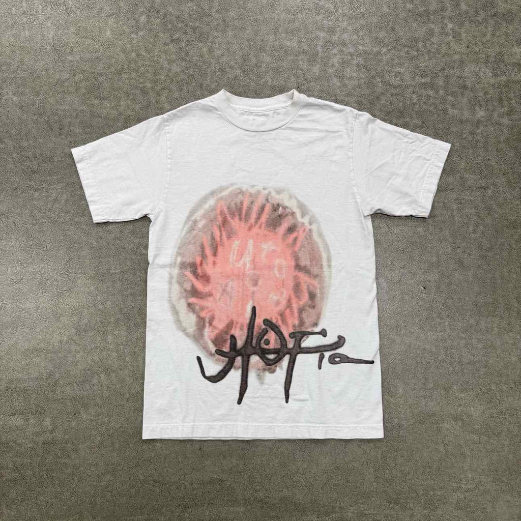 Travis Scott T-Shirt "C3" White Used Size S