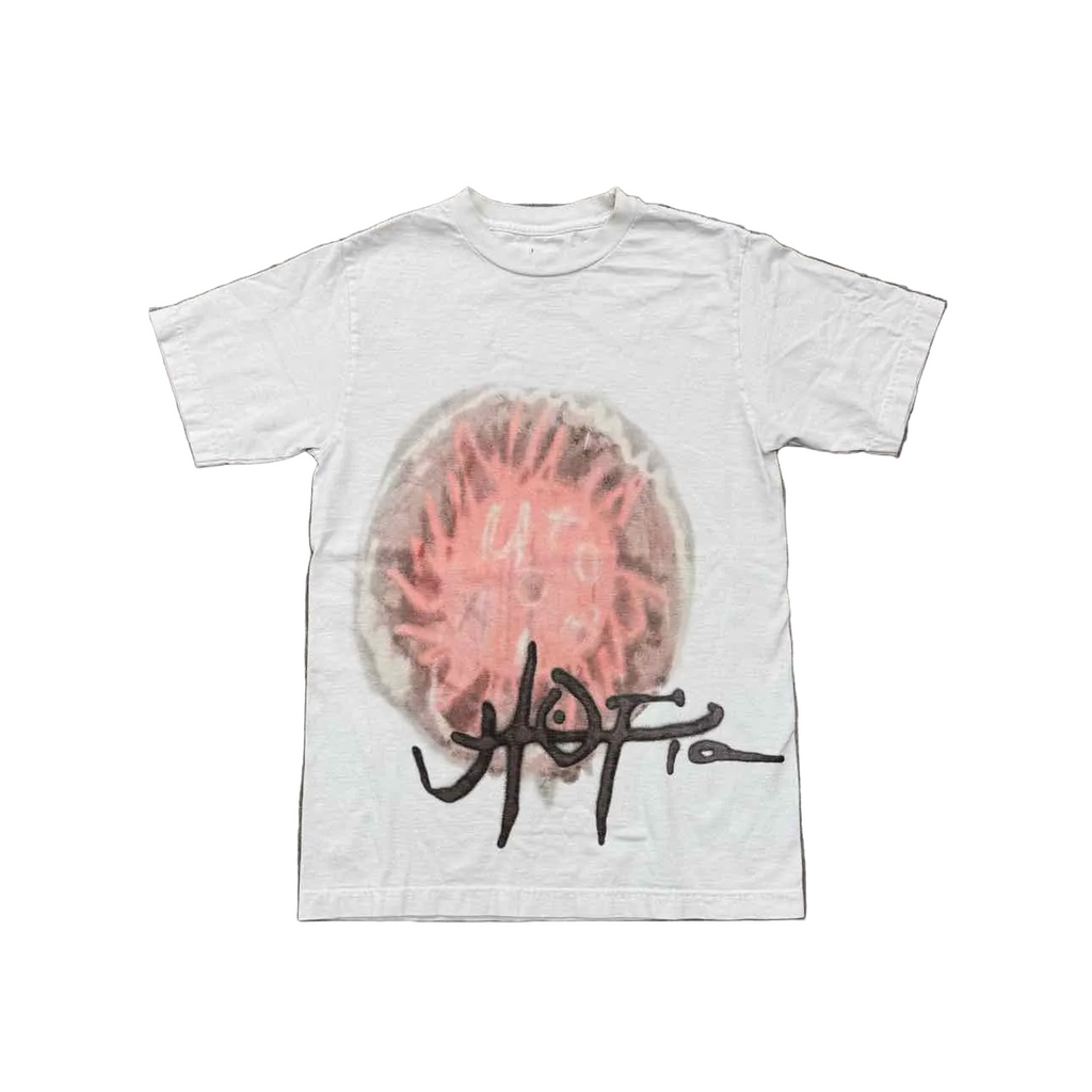 Travis Scott T-Shirt "C3" White Used Size S