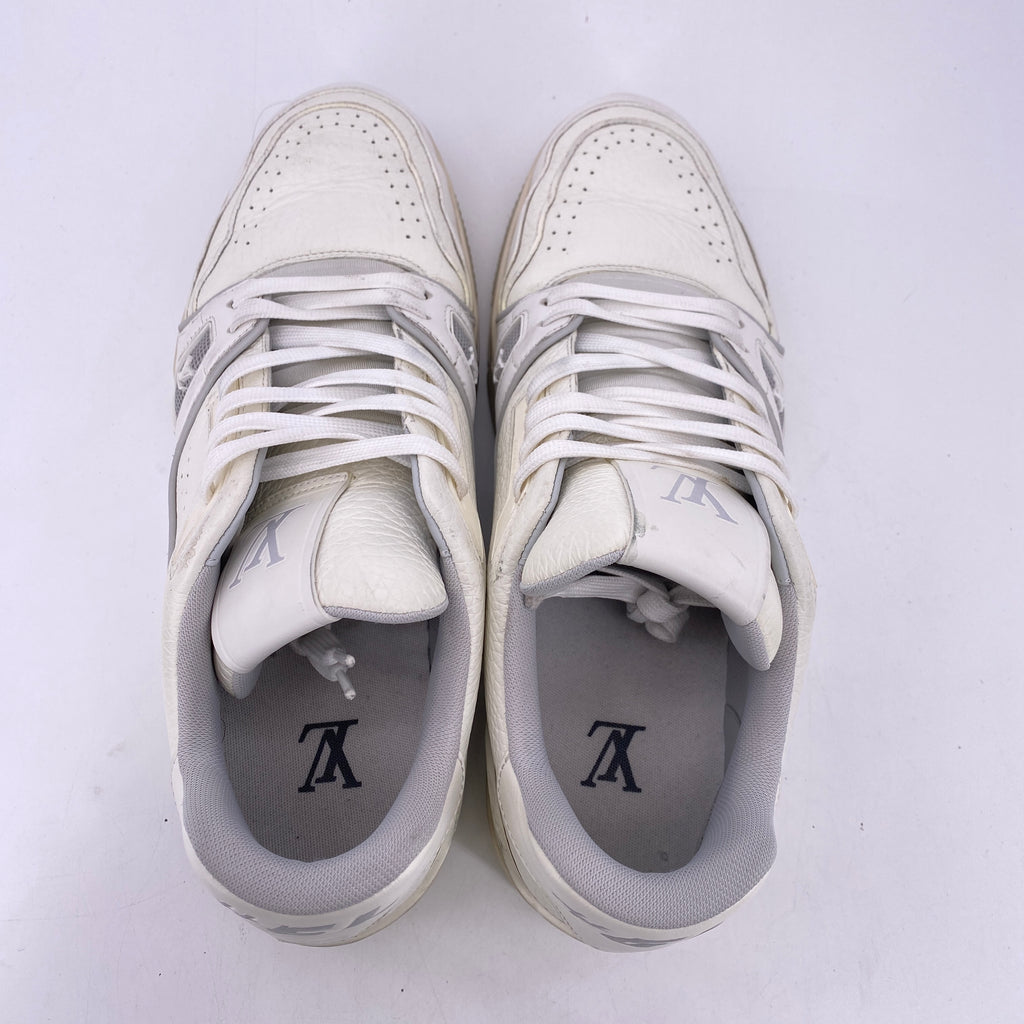Louis Vuitton Trainer "White Grey" 2021 Used Size 7.5LV