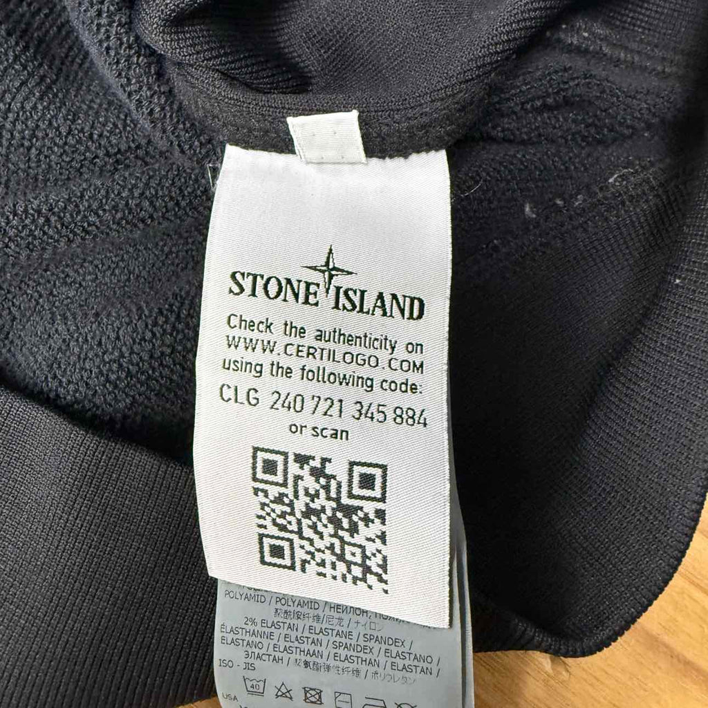 Stone Island Half Zip Pullover "PATCH" Black Used Size XL