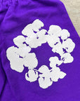 Denim Tears Shorts "COTTON WREATH" Purple New Size XL