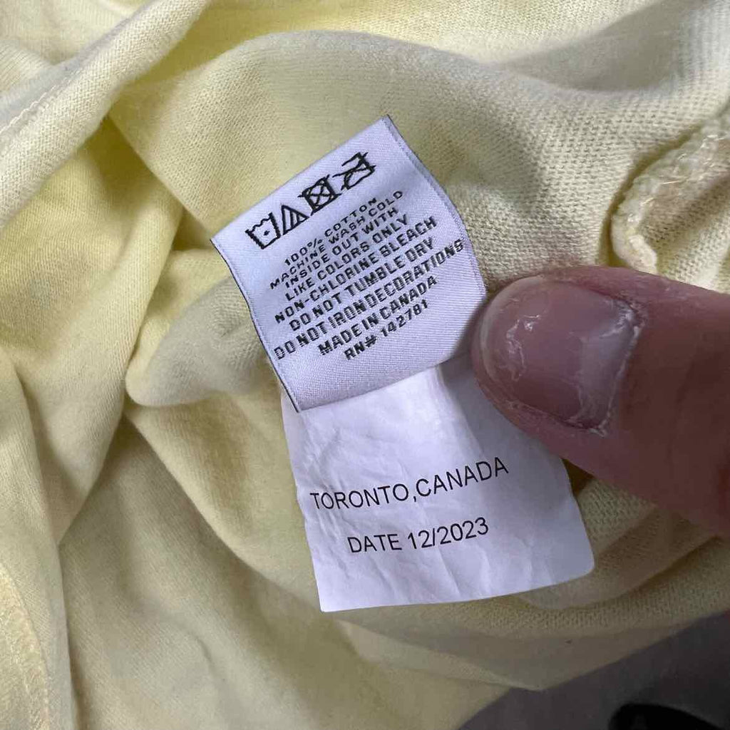 Aime Leon Dore T-Shirt "UNISPHERE" Yellow Used Size L