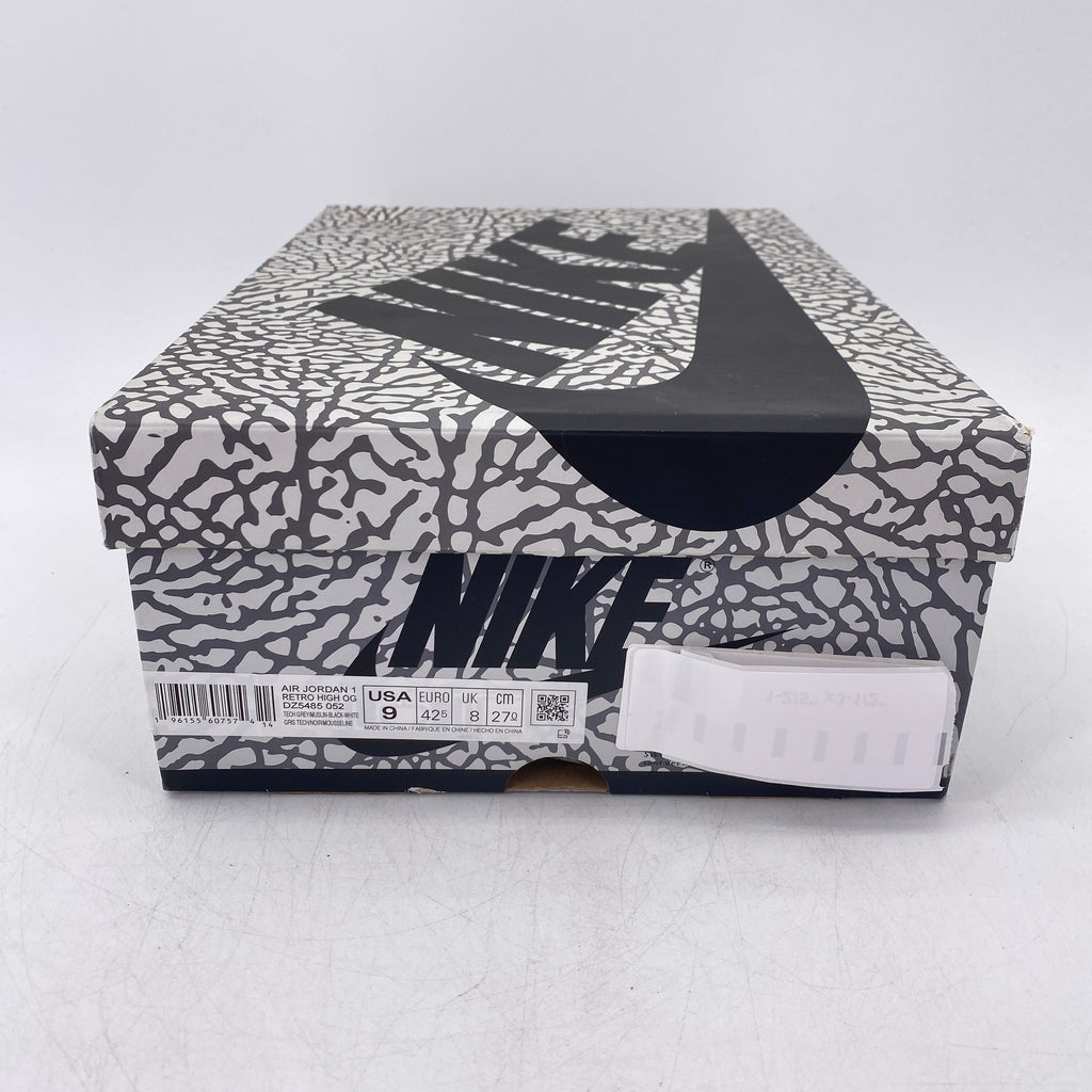 Air Jordan 1 Retro High OG "White Cement" 2023 New Size 9