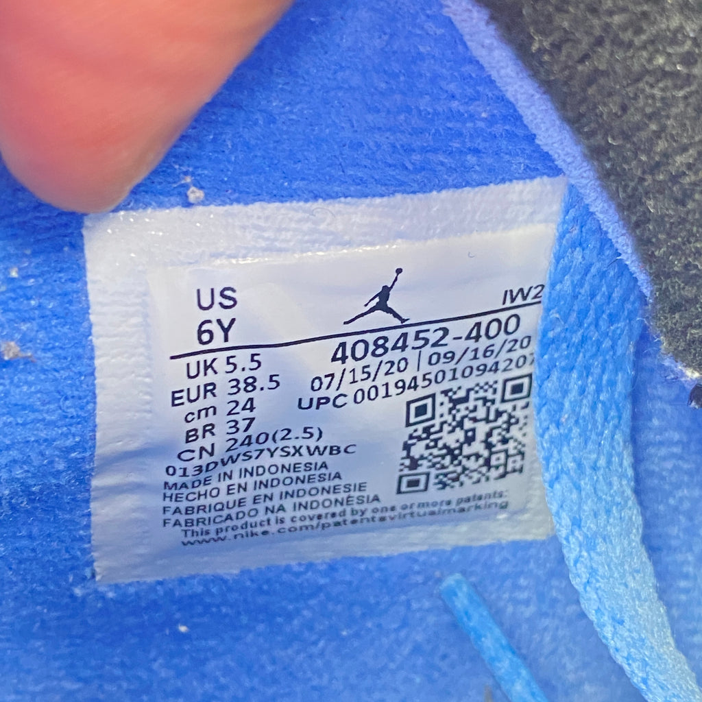 Air Jordan (GS) 4 Retro "University Blue" 2021 Used Size 6Y