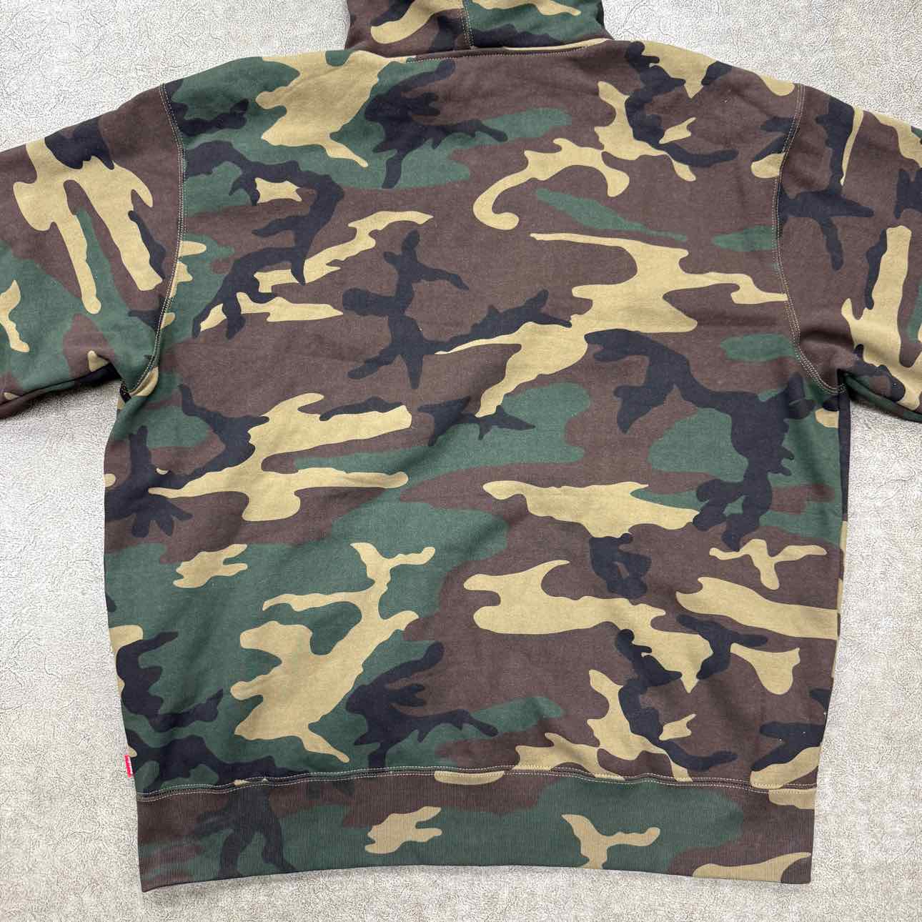 Supreme Zip Up &quot;DOUBLE HOOD FACEMASK&quot; Camo Used Size 2XL