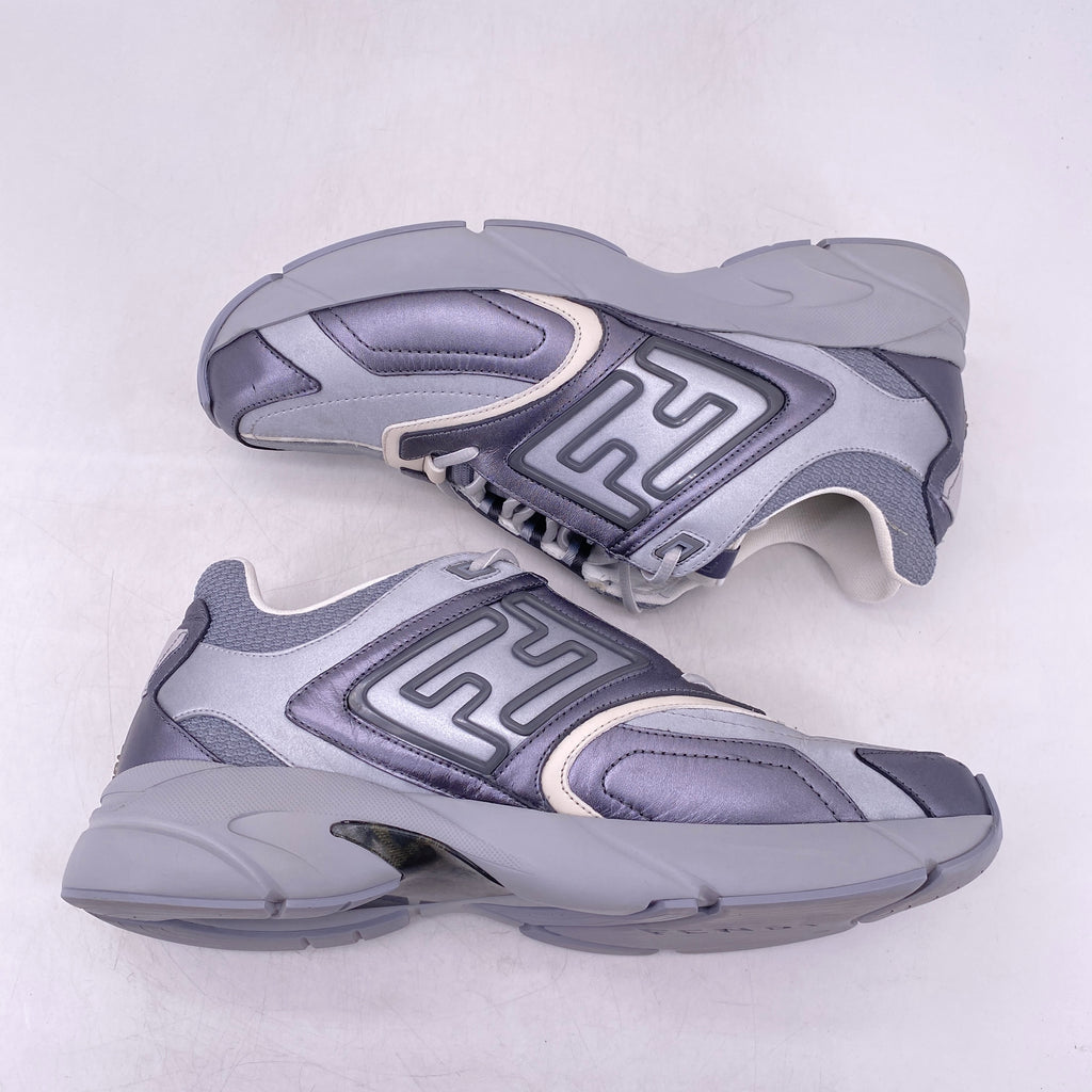 Fendi Faster Trainer "Grey"  Used Size 11