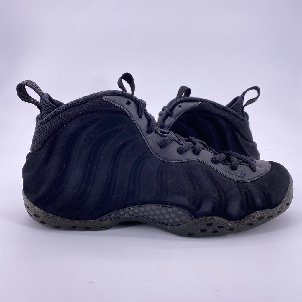 Nike Air Foamposite One "Black Suede" 2014 Used Size 9.5