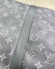 Louis Vuitton Duffle Bag "KEEPALL 55" Used Black Size 55