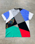 MSCHF T-Shirt "10 BRANDS 1 SHIRT" Multi-Color New Size S