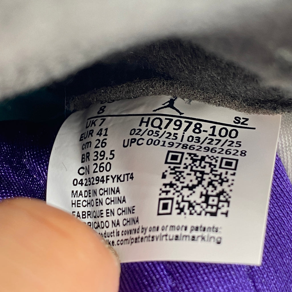 Air Jordan 5 Retro "Grape" 2025 New Size 8