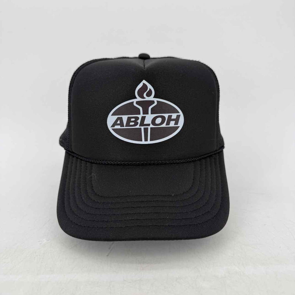 Virgil Abloh Trucker Hat "FIGURES OF SPEECH" Used Black Size OS