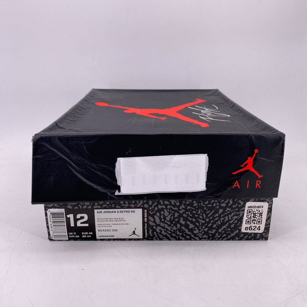 Air Jordan 3 Retro "True Blue" 2016 Used Size 12
