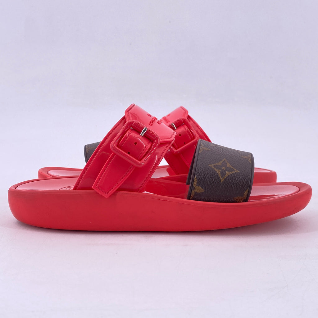 Louis Vuitton Sunbath Mule "Coral Pink"  Used Size 37
