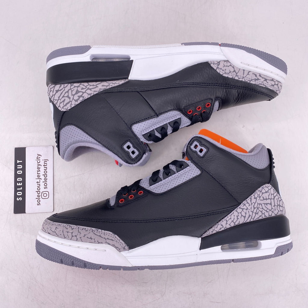Air Jordan 3 Retro "Black Cement" 2024 New Size 10