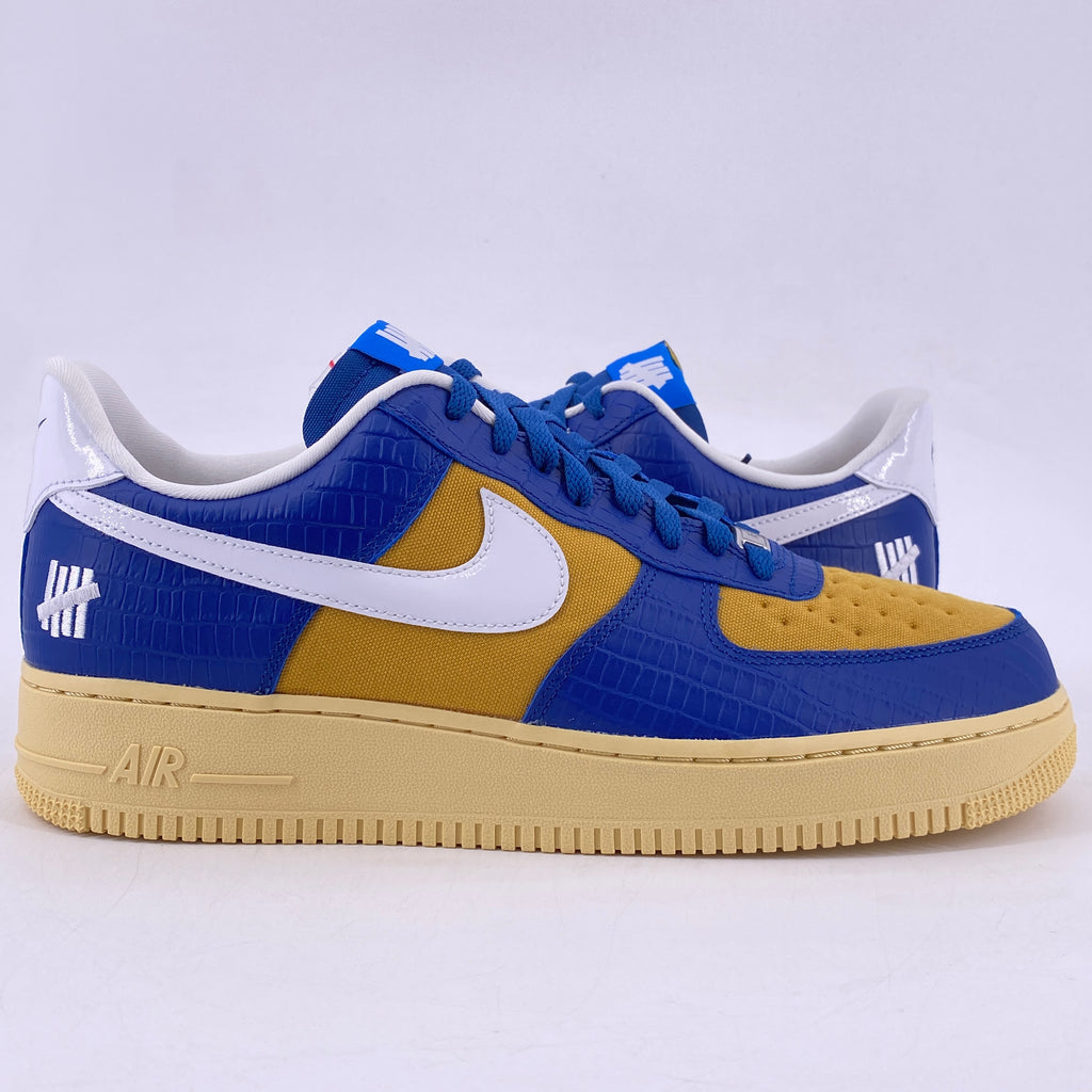 Nike Air Force 1 Low "Undefeated 5 On It Blue Yellow" 2021 New Size 11.5