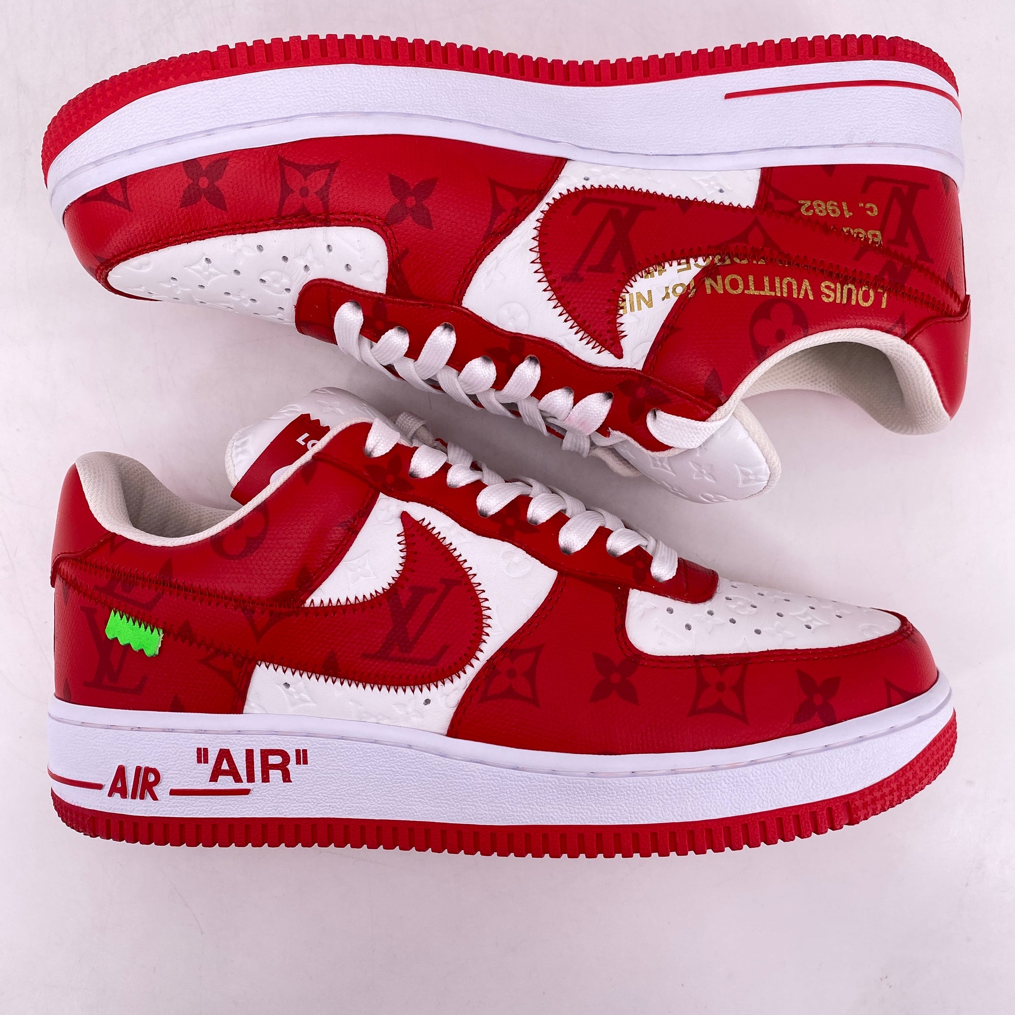 Nike Air Force 1 Low &quot;Lv White Red&quot; 2022 New Size 8.5