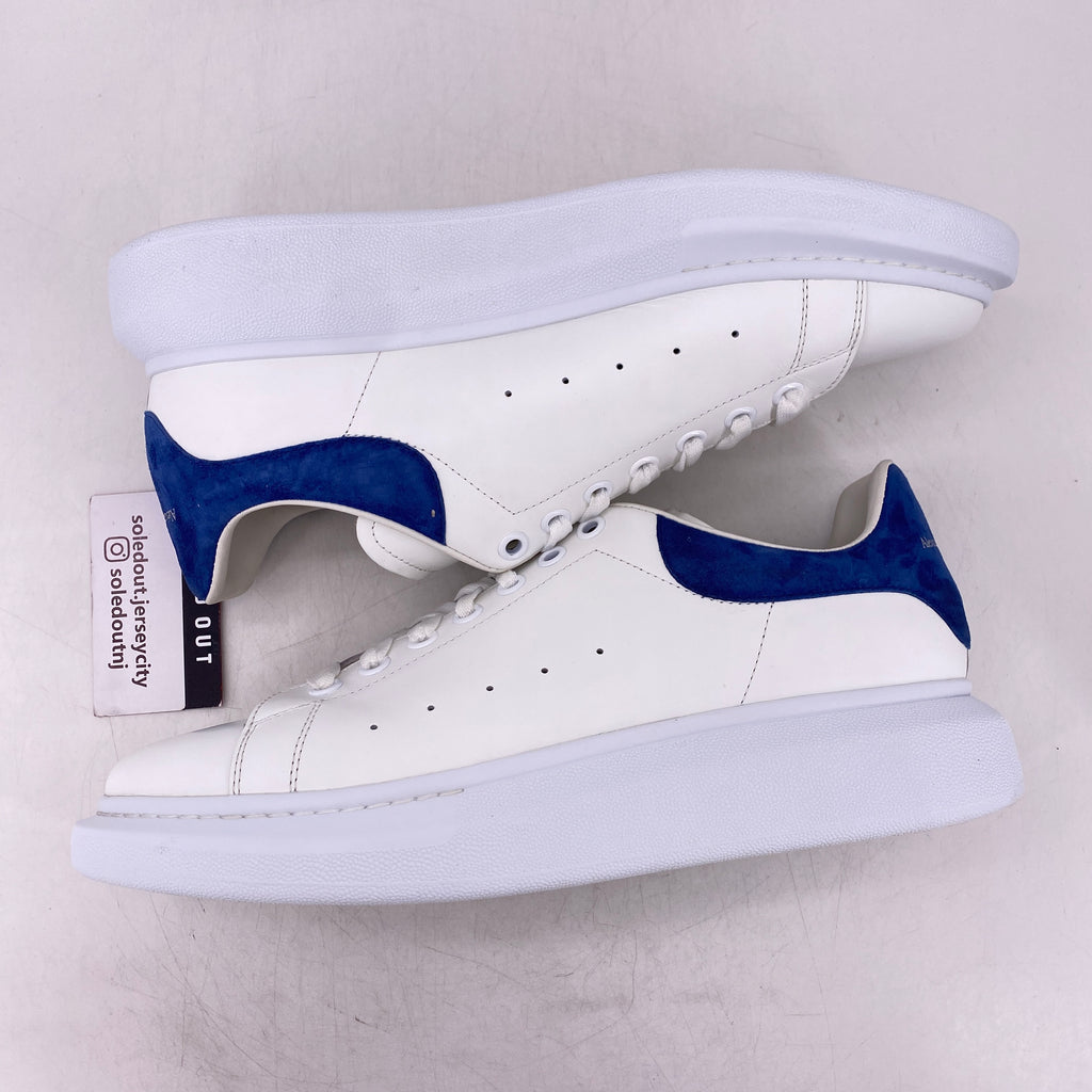 Alexander McQueen Oversized Sneaker "White Blue"  Used Size 45.5