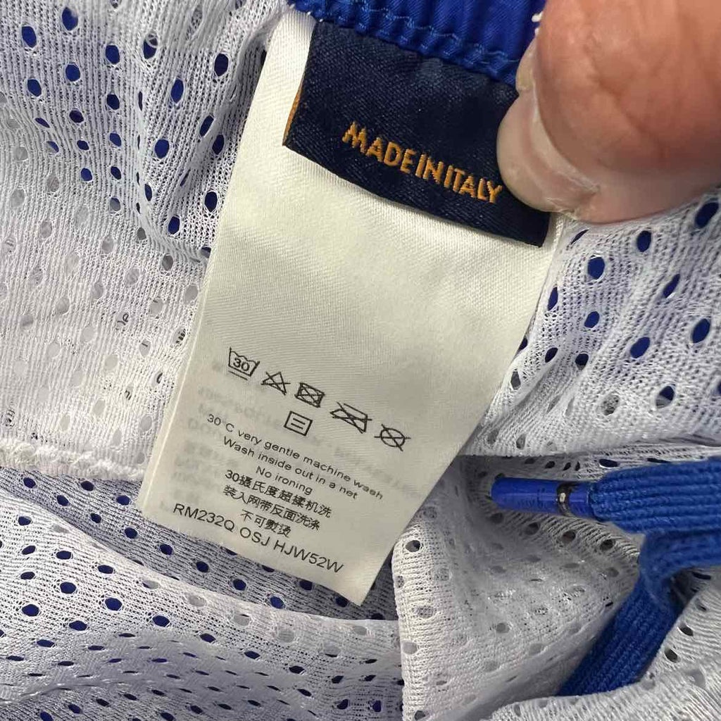 Louis Vuitton Swim Trunks "MONOGRAM" Blue Used Size M