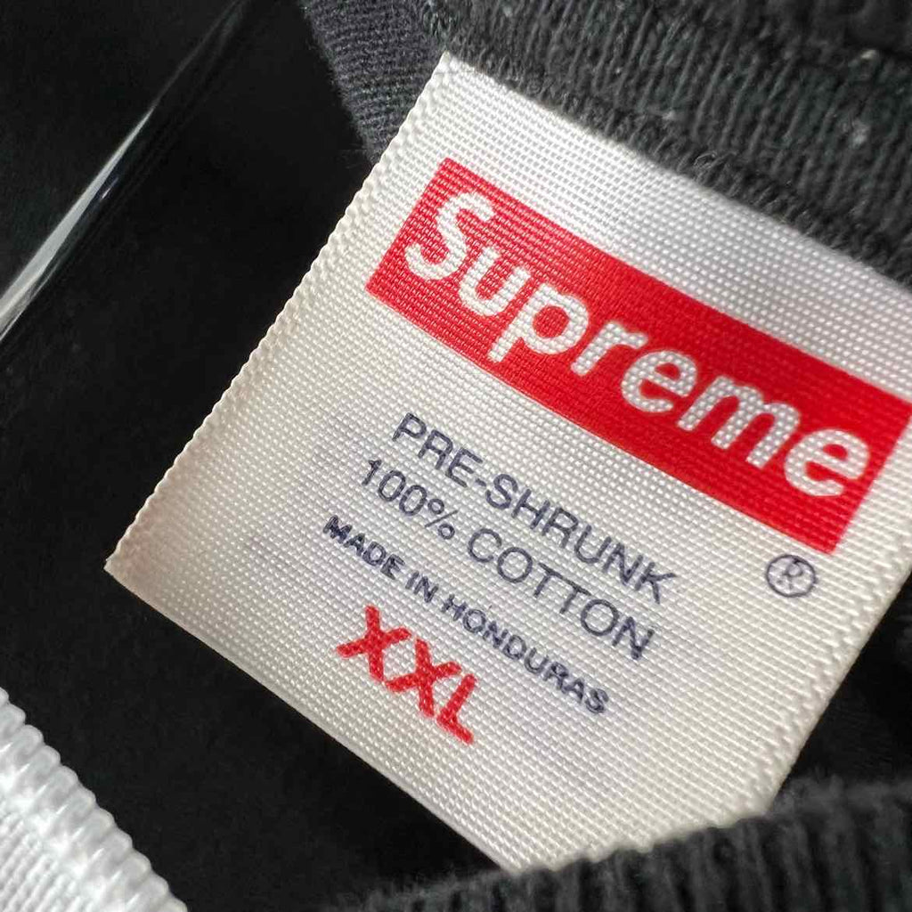 Supreme T-Shirt "SCRIPT" Black Used Size 2XL