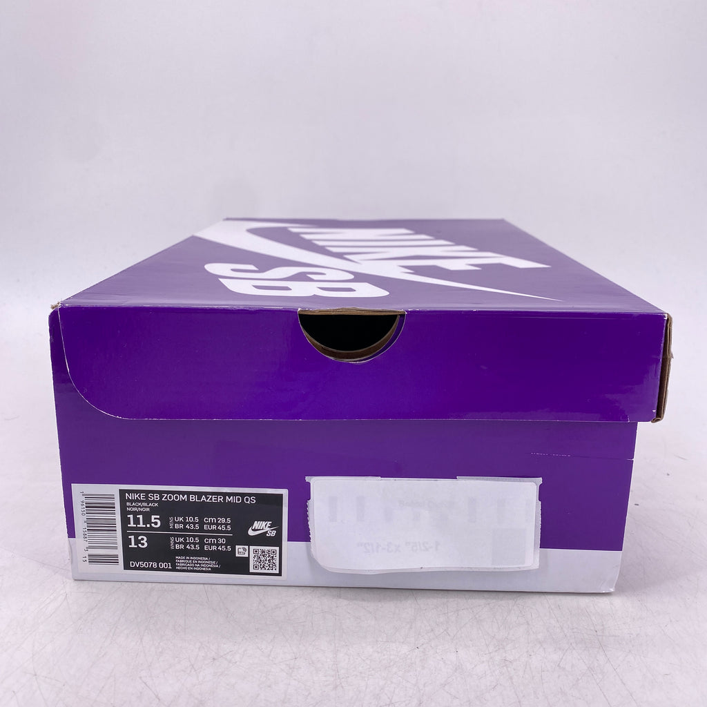 Nike SB Zoom Blazer Mid "Supreme Black" 2022 Used Size 11.5