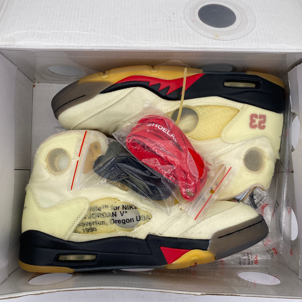 Air Jordan 5 Retro "Ow Sail" 2020 Used Size 9.5